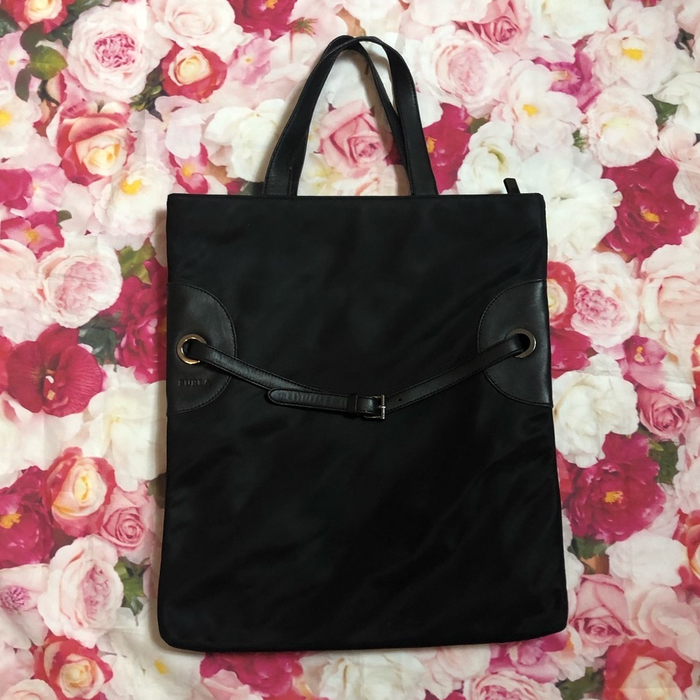 Furla Black Laptop Tote Bag